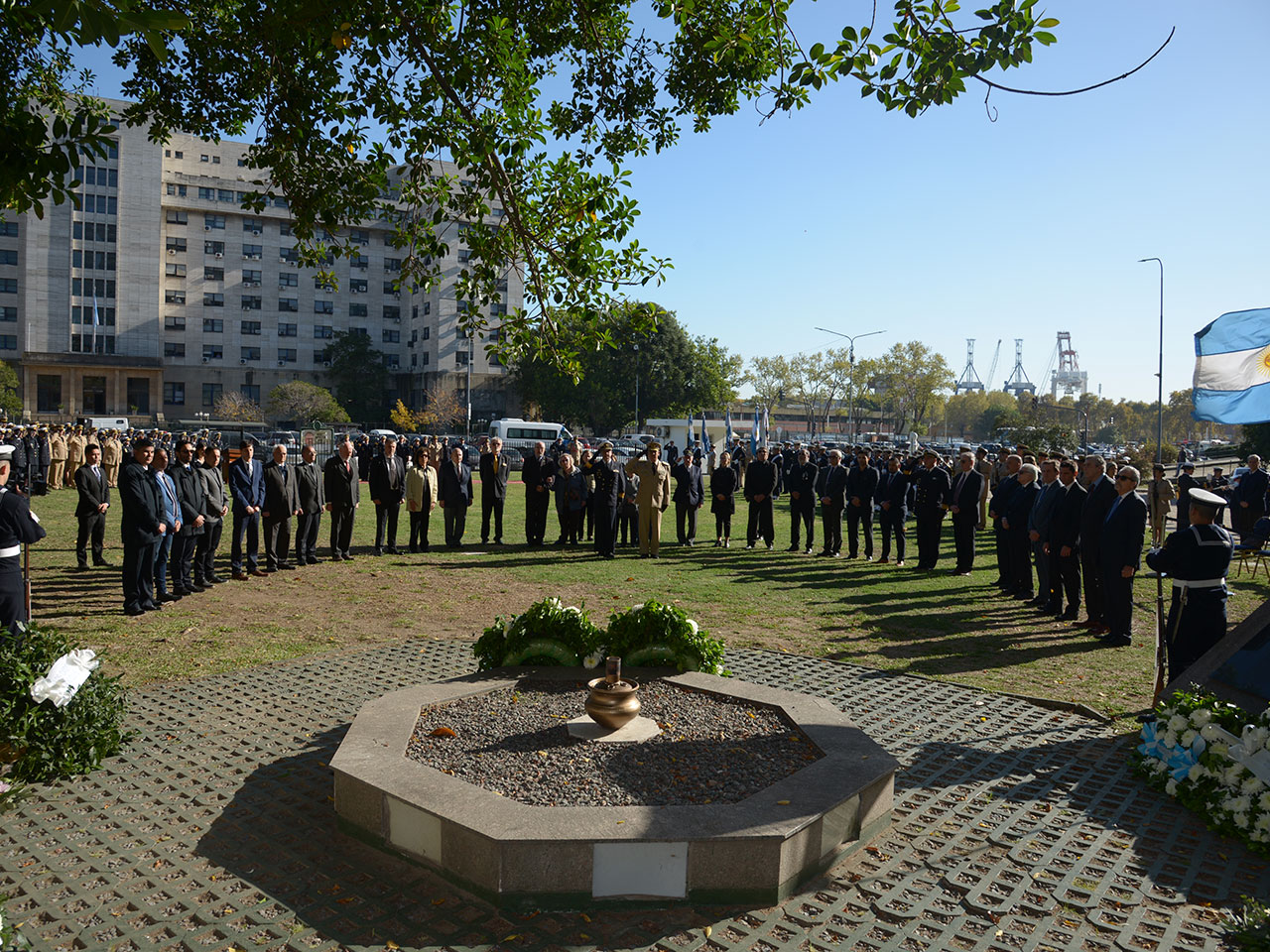 Capitanes de Pesca en acto Homenaje a Héroes de Malvinas